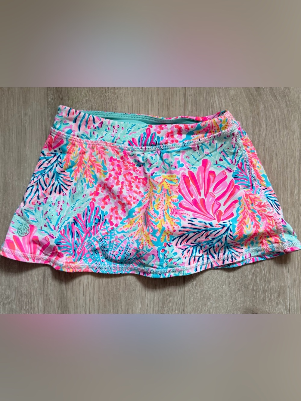 Lilly Pulitzer Girls' Luxletic Mini Aila Skort in Splashdance